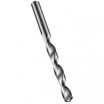 Broca helicoidal de carburo sólido Dormer DIN 338 Type N, diámetro 4.5 mm, longitud total 80 mm, con longitud de corte 20 mm y geometría optimizada para perforación en materiales metálicos