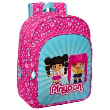 Mochila Infantil Adaptable a Carro Pinypon Safta Rosa y Azul 26x34x11cm