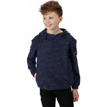 Regatta Keyon - Forro polar con capucha, diseño de rayas, color azul marino, M