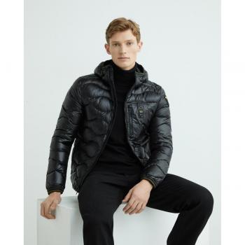 Blauer Men's Short Black Padded Down Jacket Size XL