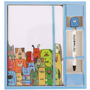 Set de Notebook A5 y Bolígrafo Mantente Positivo - I-TOTAL