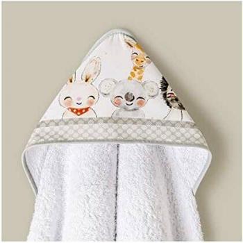 Capa de Baño Acuarela Blanco y Gris