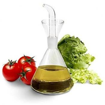 Aceitera de cristal con sistema antigoteo capacidad 250 ml.