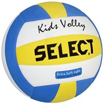 SELECT 4 2144600205 - Pelota de Voleibol, Color Blanco, Azul y Amarillo