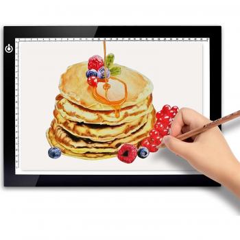 HOMEASY Tablero de Dibujo Ultra-delgada A4 LED Art Display Tablero de Luz para Arte