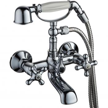 DP Grifería - Grifo monoblock de bañera serie Almendro en cromo color plateado