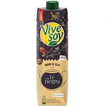 Vivesoy Soja y Té Negro Bebida 100 % Vegetal de Soja Seleccionada - 1 l