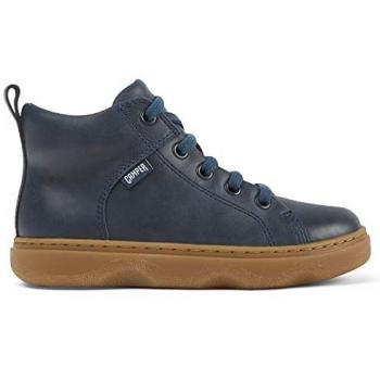 Camper Kiddo Blue Leather Ankle Boots for Kids