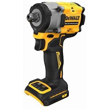 Atornilladora de impacto DeWALT DCF922NT-XJ, batería 1/2, 2500 RPM, 406 Nm, color negro y amarillo, potencia de 415 W, voltaje de 18 V