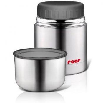 Reer 90430 - caja calentadora de acero inoxidable para alimentos con taza, 350 ml