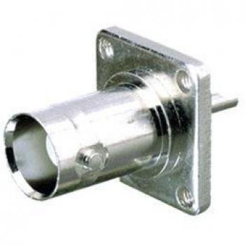 Adaptador BNC hembra chasis con aislante de teflón