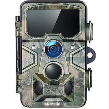 APEMAN Cámara de Caza 20MP 1080P con Tarjeta TF 16GB, Rango de detección 120 °, Lente Gran Angular de 116 °, Distancia de Disparo de 20M para Seguridad doméstica y monitoreo de Vida Silvestre