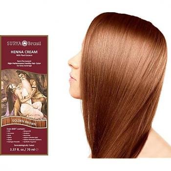 Surya Brasil Golden Brown Henna Cream Hair Dye