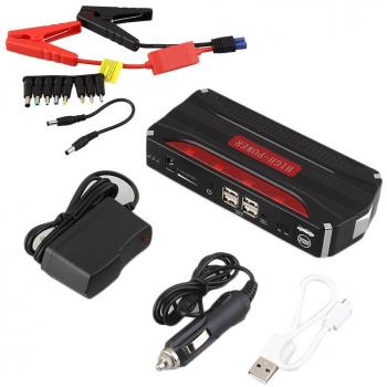68800 mAh portátil Mini Car Jump Starter 12 V 4 USB Power Bank Batería para Inicio Puerta de emergencia