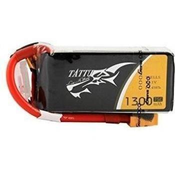 tattu 1300 mAh 11.1 V 75 C 3S1P Lipo Batería Pack con XT60 Conector para UAV Drones FPV Racing Quadcopters Avión como TBS Gemini, IRC Vortex, lumenier QAV250/210 charpu Edition/qav180, zmr250, Align