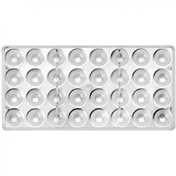 IBILI Molde praliné magnético policarbonato Claro 30 x 14 x 2 cm, Blanco, 30 x 14 x 2 cm
