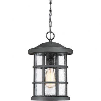 Farol Colgante de Jardín Cruzada Tierra Negro 32,5 Cm, IP44, E27