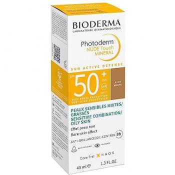 Bioderma Photoderm Nude Touch Mineral Tinted Sunscreen SPF50+ 40ml Brown