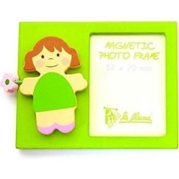 Detalles Infantiles - Portafoto magnético niña flor