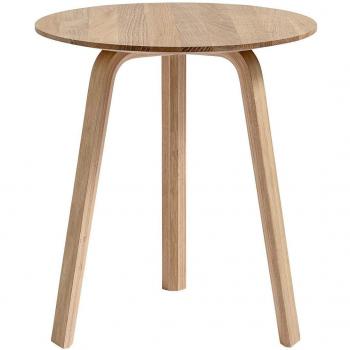 HAY Mesa Auxiliar Ø45cm Bella Roble/Lacado Mate/Al. 49cm