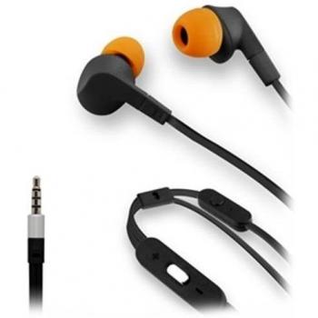 Muvit Muhph0056 Auriculares, Negro/Naranja, Única