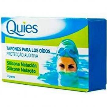 Quies - Tapones de Silicona para Natación, Pack de 6 Unidades