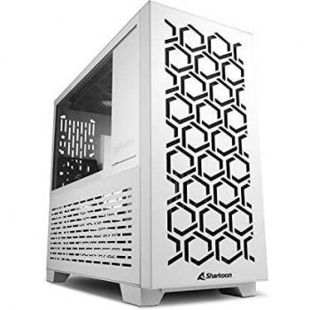 Caja MicroATX Sharkoon MS-Y1000 Blanca con Cristal Templado, 2x USB 3.0, Sin Fuente de Poder