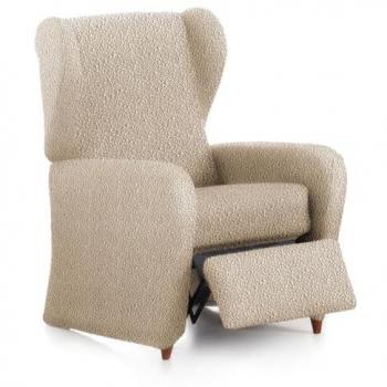 Funda para sillón relax elástica Eysa ROC Beige 90 x 120 x 85 cm