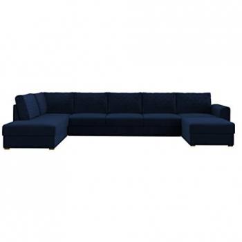 Sofá Rinconero Comfivo 191 Premium con Función de Descanso y Caja de Ropa de Cama, 370x186x85cm, Tapizado en Magic Velvet 2216