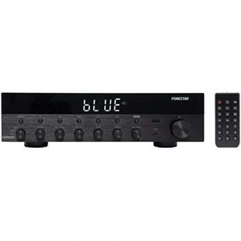 FONESTAR Amplificador Estéreo Bluetooth, USB/MP3, Radio FM, HiFi 30+30w RMS de Potencia As-3030
