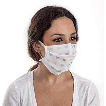 CL VITAL Set 3 Mascarillas Higiénicas Protectoras Estampadas 3 Filtros Reutilizables y Lavables Ajuste Elástico Cualquier Tamaño