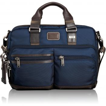 Tumi Bolso Porta Pc Andersen Slim Commuter Brief Azul Marino