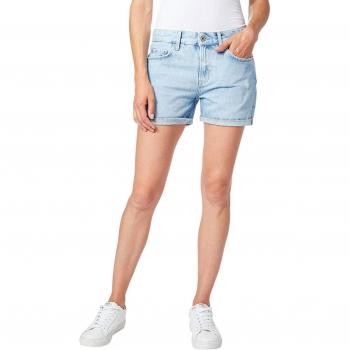 Pepe Jeans Short Marble Light Denim Mujer 30 Azul