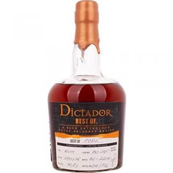 Dictador BEST OF 1982 A BUEN ENTENDEDOR, POCAS PALABRAS BASTAN Colombian Rum 42,8% - 700 ml