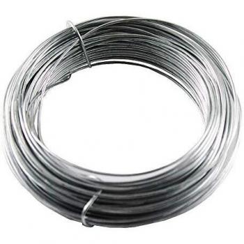 Wurko - Bobina Alambre Galvanizado N6 1,1 mm, Rollo 25 Metros