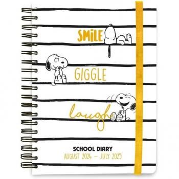 Agenda Escolar Erik Editores 2024/2025 Semana Vista A5 12 Meses Snoopy Blanco