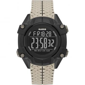 Guess Reloj de Hombre Rex GW0342G2 de silicona con correa beige
