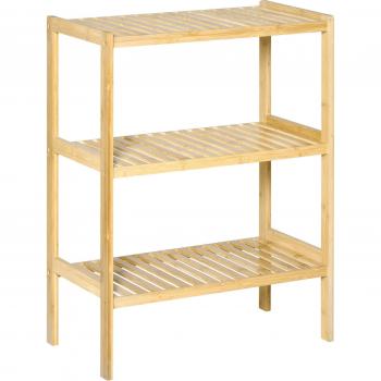 Estantería de Bambú de 3 Niveles HOMCOM