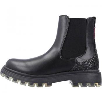 Gioseppo Botines Negros Tipo Chelsea con Glitter para Niña y Niño