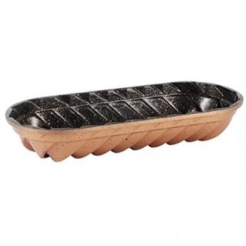 Moldes para Pasteles Serenk Fun Cooking, Antiadherente, Canelado, 34 cm, Color Amarillo