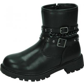Botas moteras para niña CONGUITOS color negro KI5 59421