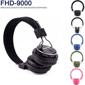 Auriculares Inalámbricos Bluetooth Estéreo FHD-9000 con Tarjeta de Música para Smartphone