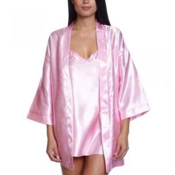 Dreamgirl, conjunto de ropa interior para mujer de Shalimar Charmeuse, XXX-Large, Rosa