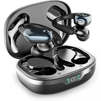 Auriculares Inalámbricos Deportivos, HOJAYK Auriculares Bluetooth 5.1 con Reducción de Ruido, Cascos Inalámbrico Bluetooth con HD Micrófono, 120Hrs de Reproducción, IPX7 Impermeable, Hablar Claro