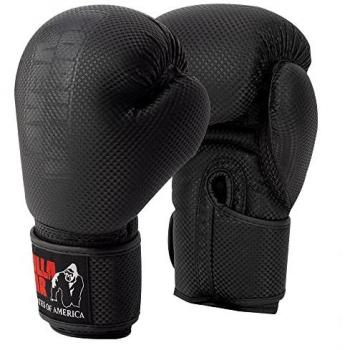 Gorilla Wear Montello Black Boxing Gloves - 8 oz