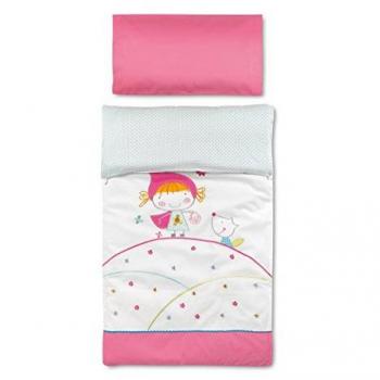 Pirulos - Funda nórdica cuna CAPERUCITA rosa Cuna 60