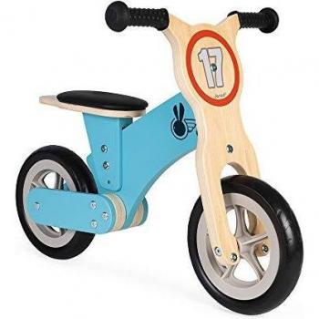Bicicleta sin pedales Little Racer de madera - Desarrolla la motricidad y el equilibrio - Certificada FSC - Para niños de 2 a 5 años