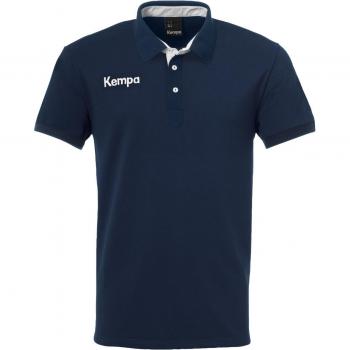 Polo Infantil Kempa Prime de Manga Corta, Azul Marino/Blanco, 10/12 años, Unisex