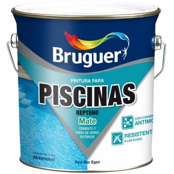 PINTURA PISCINA BRUGUER ACRILICA MATE NEPTUNO AZUL MAR EGEO 5056728 4 LT