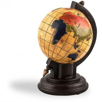 Pajoma 13966 Hucha Bunter Globo Terráqueo, polirresina), 10,5 cm